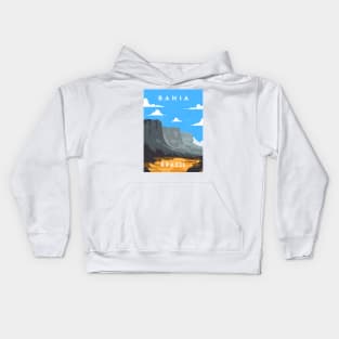 Bahia, Brazil - Retro travel minimalist poster Kids Hoodie